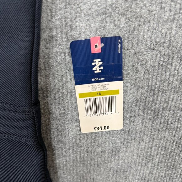 IZOD Approved Schoolwear Sleeveless Jumper Dress Uniform Girls 14 Navy Blue NEW - Picture 8 of 12